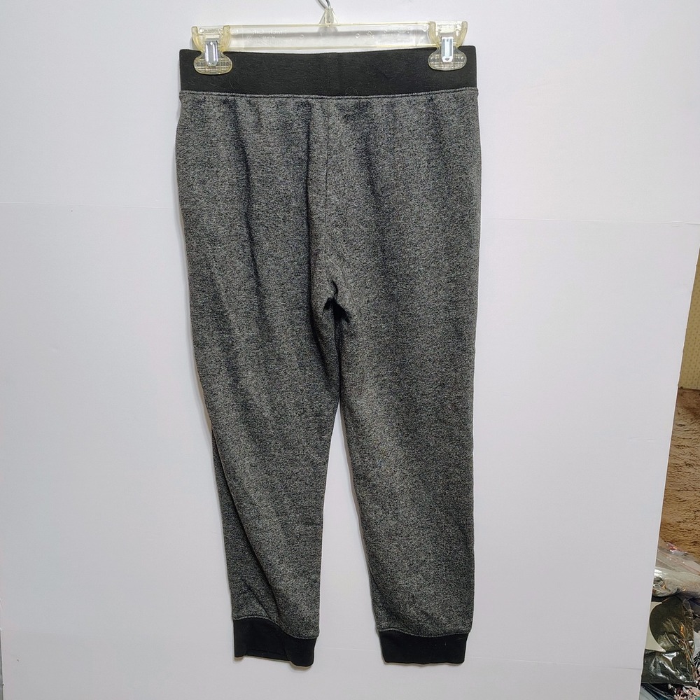 Athletic Works Kids‎ Unisex L G 10 12 Black Speckled Knit Jogger Pants Casual - Picture 3 of 7